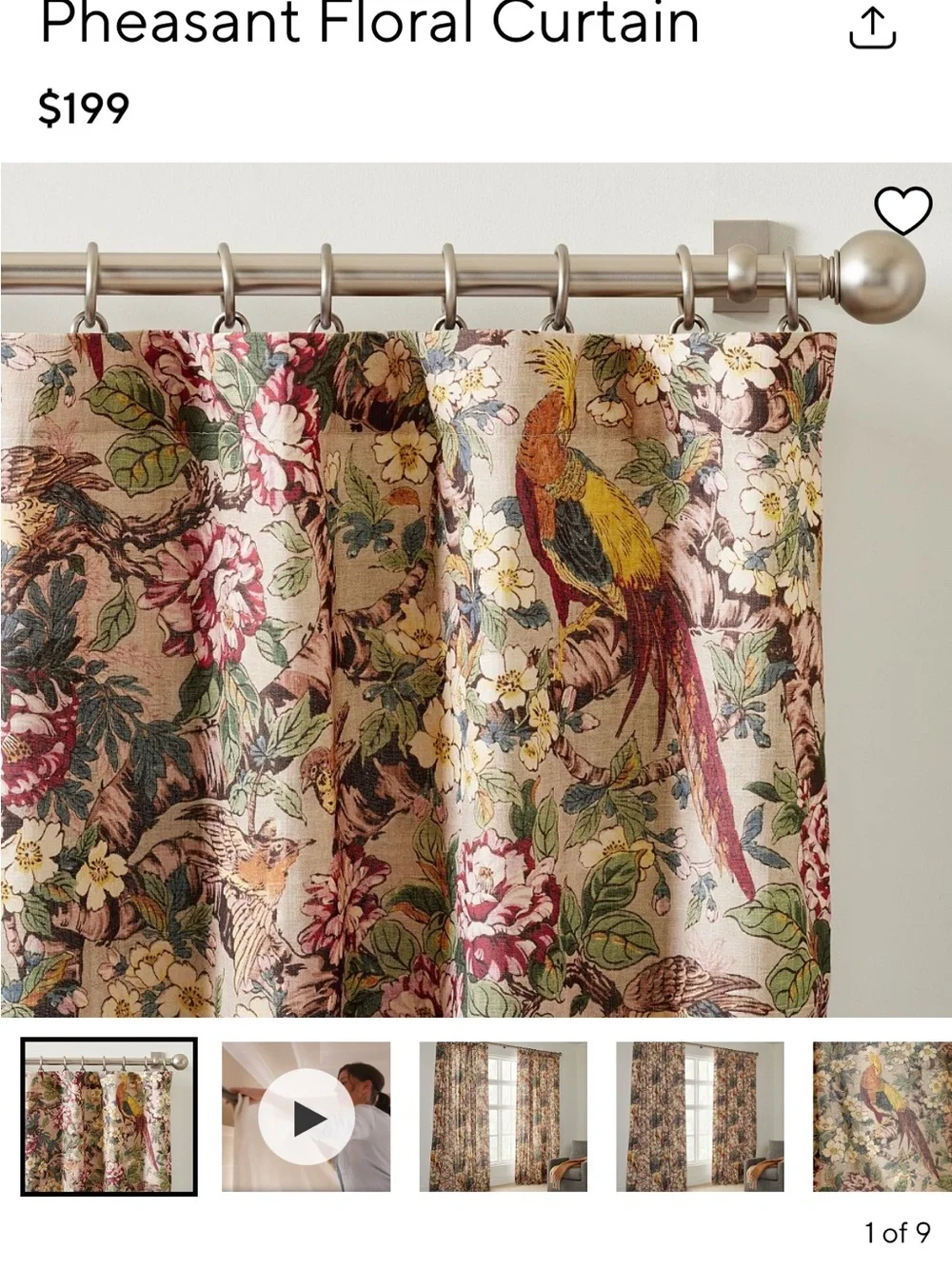 Pottery Barn bold botanical